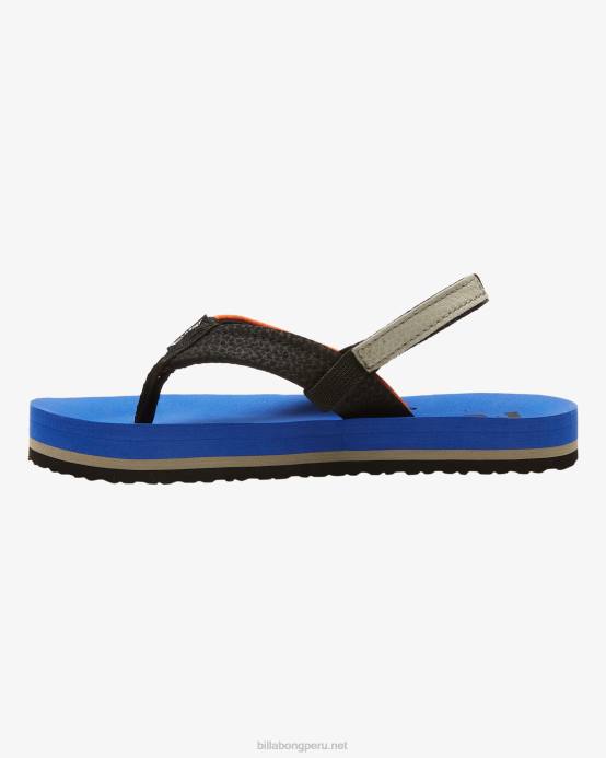 Niños azul Billabong sandalias avivadas 04LD840
