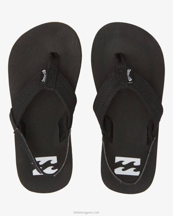 Niños negro Billabong sandalias avivadas 04LD724