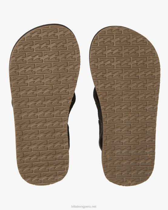 Niños negro Billabong sandalias avivadas 04LD724