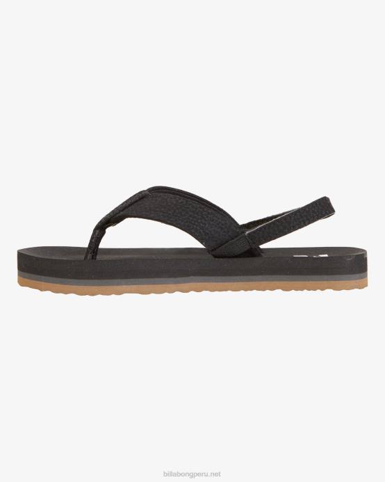 Niños negro Billabong sandalias avivadas 04LD724